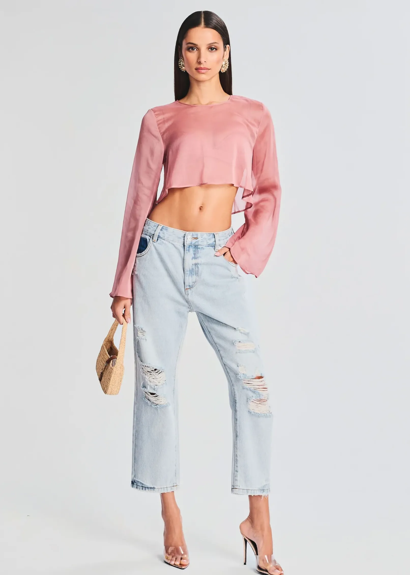 Store Omar Drop Boyfriend Jean Bottoms
