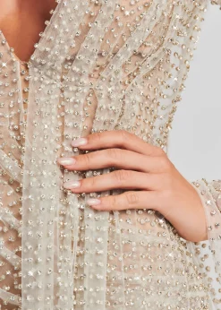 Best Sale Opal Crystal Embellished Dress Dresses