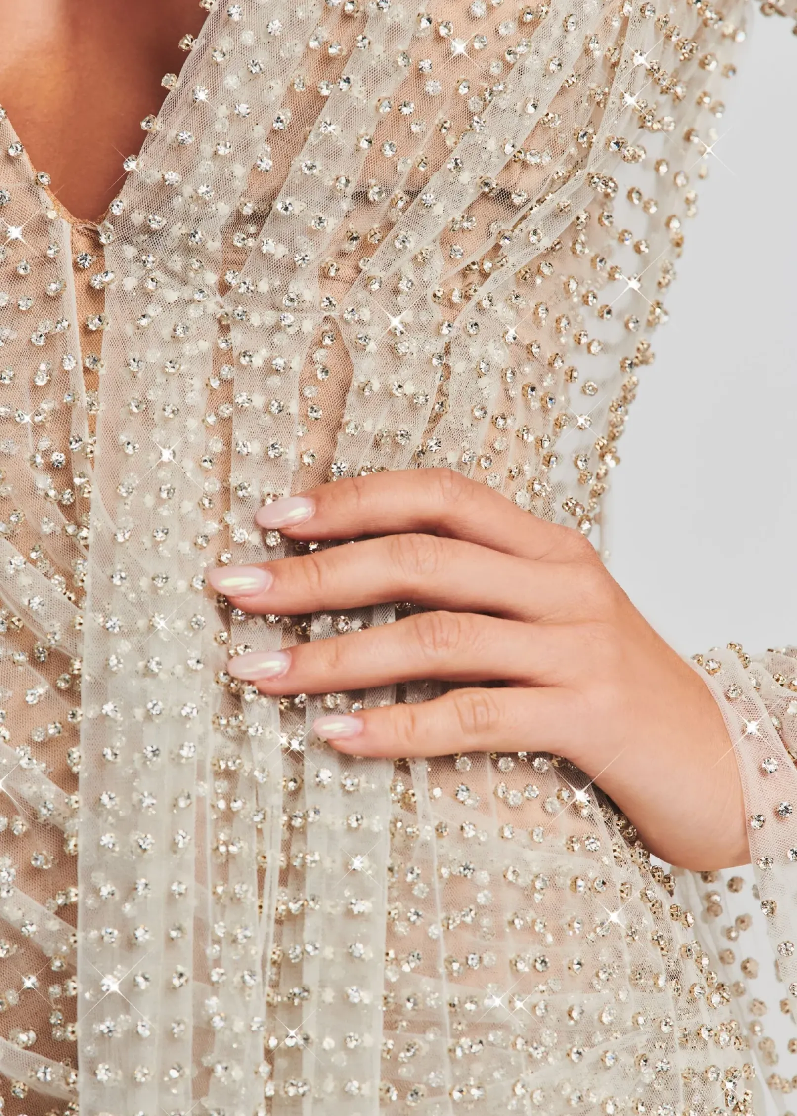 Best Sale Opal Crystal Embellished Dress Dresses
