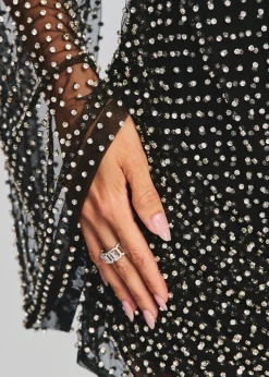 Best Opal Crystal Embellished Dress Dresses