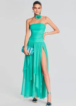 Store Perola Silk Chiffon Dress Bridal Party