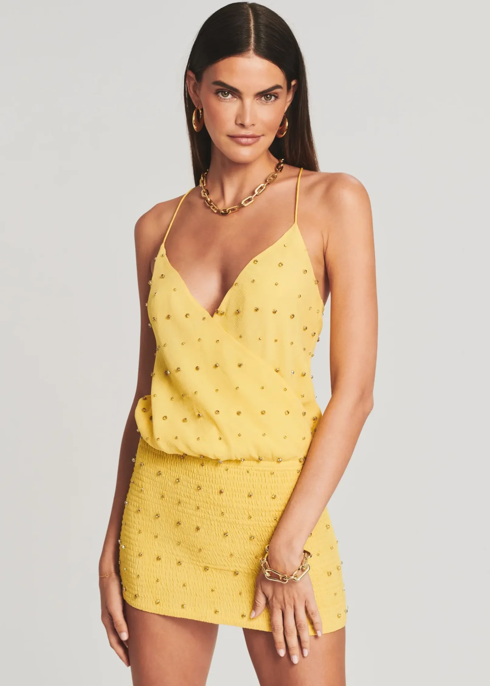 Discount Petra Embellished Silk Chiffon Dress Final Sale