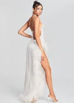 Best Priscilla Feather Dress The Destination Bride