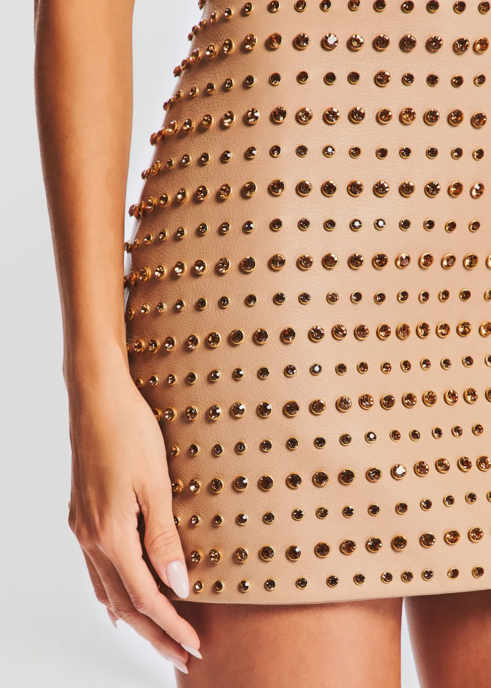 Fashion Rhya Embellished Leather Dress Men Neutral Moments