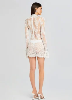 Best Rosie Embellished Lace Dress Subtle Shimmer