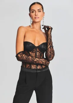 Discount Royce Embellished Lace Gloves Accessories