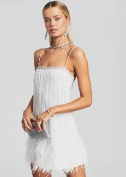 Outlet Rubina Sequin Feather Dress Honeymoon Looks