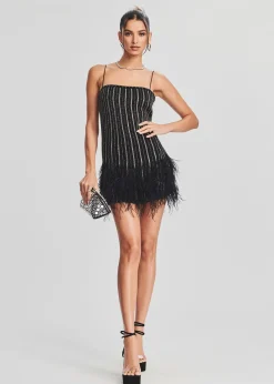 Hot Rubina Sequin Feather Dress RETROFÊTE