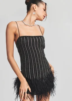 Hot Rubina Sequin Feather Dress RETROFÊTE