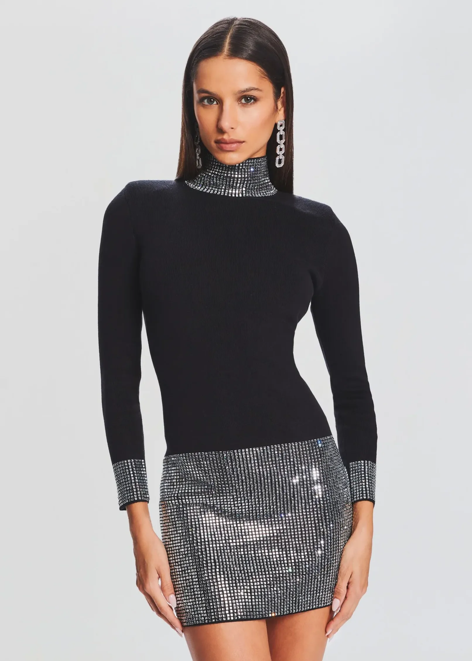 Hot Rue Embellished Knit Dress RETROFÊTE