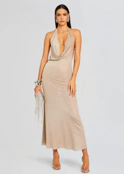 Outlet Saar Embellished Knit Dress Maxi