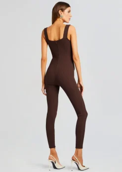 Cheap Sabrina Sleeveless Enviro Rib Catsuit Night Out