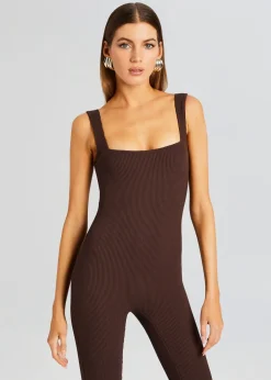 Cheap Sabrina Sleeveless Enviro Rib Catsuit Night Out