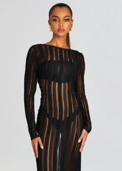Best Sale Saley Long Dress Sheer Bliss