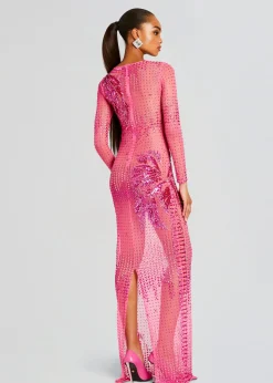 Cheap Sammy Embellished Dress Tropical Hues