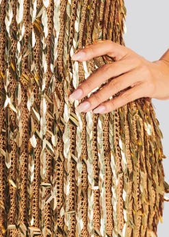 Store Saros Feather Sequin Dress RETROFÊTE