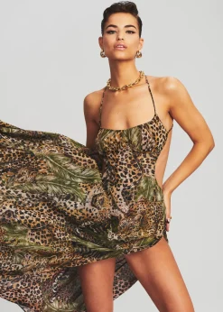 Best Sale Scarlett Silk Chiffon Dress RETROFÊTE