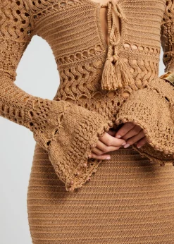 Best Sale Sereno Knit Crochet Dress Day to Night