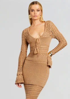 Best Sale Sereno Knit Crochet Dress Day to Night