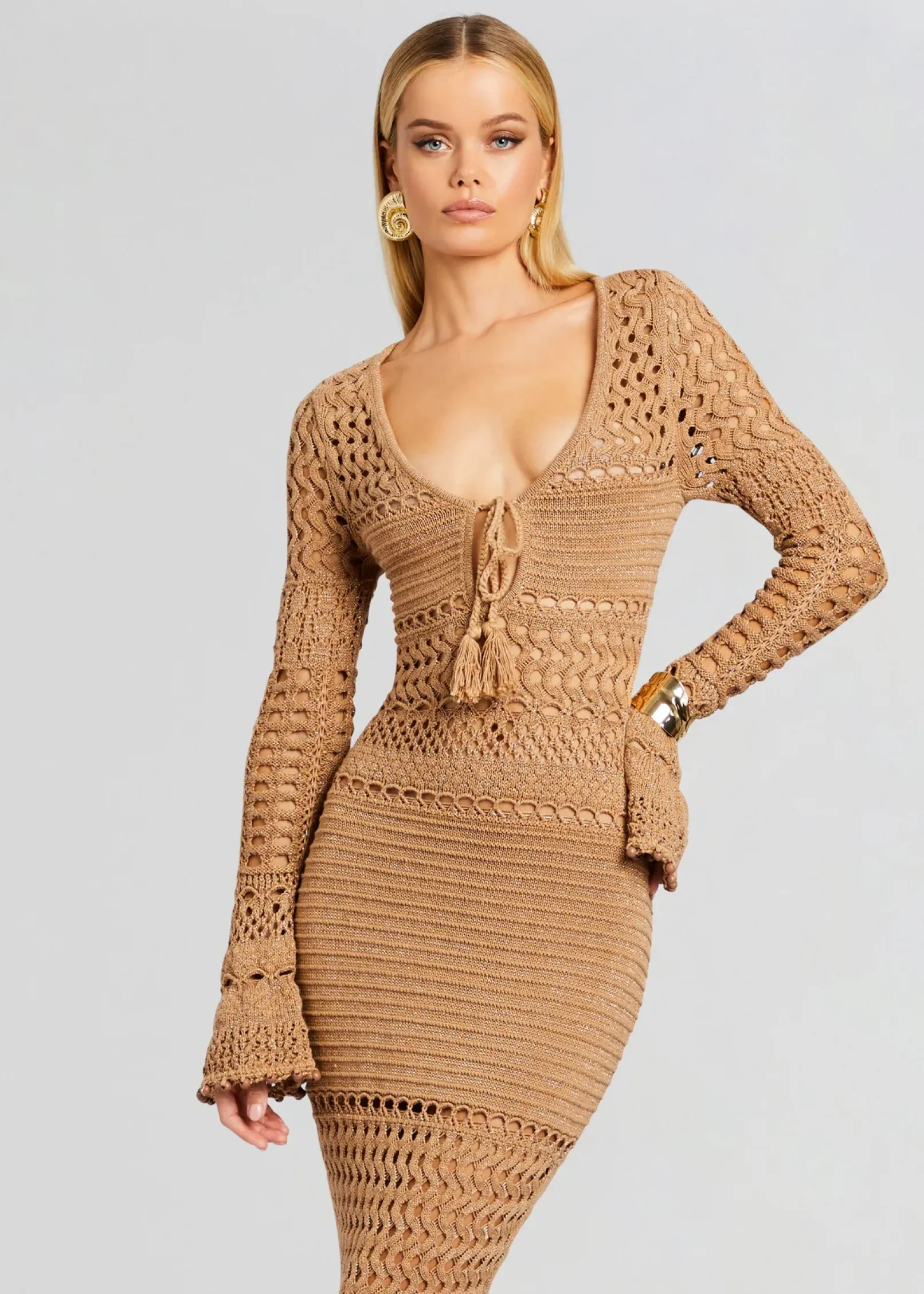 Best Sale Sereno Knit Crochet Dress Day to Night