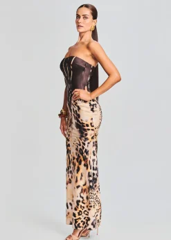 Sale Shayna Silk Dress Maxi