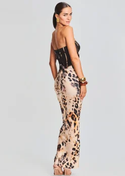 Sale Shayna Silk Dress Maxi