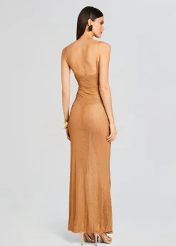 Fashion Shilo Embellished Silk Dress Trending