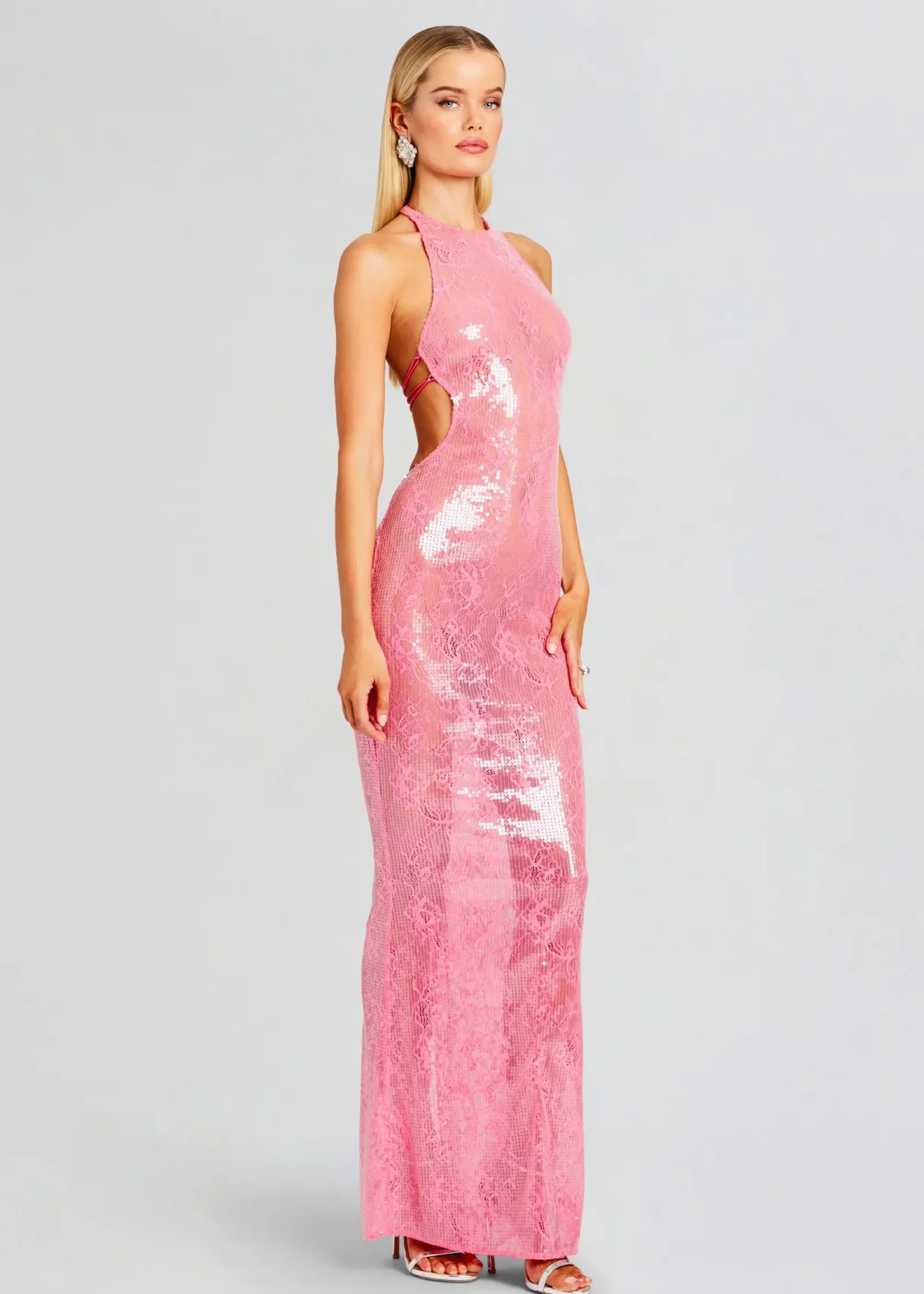 Shop Shivonne Sequin Lace Dress RETROFÊTE
