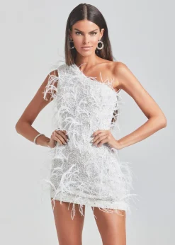 Fashion Sina Feather Dress Bachelorette Party