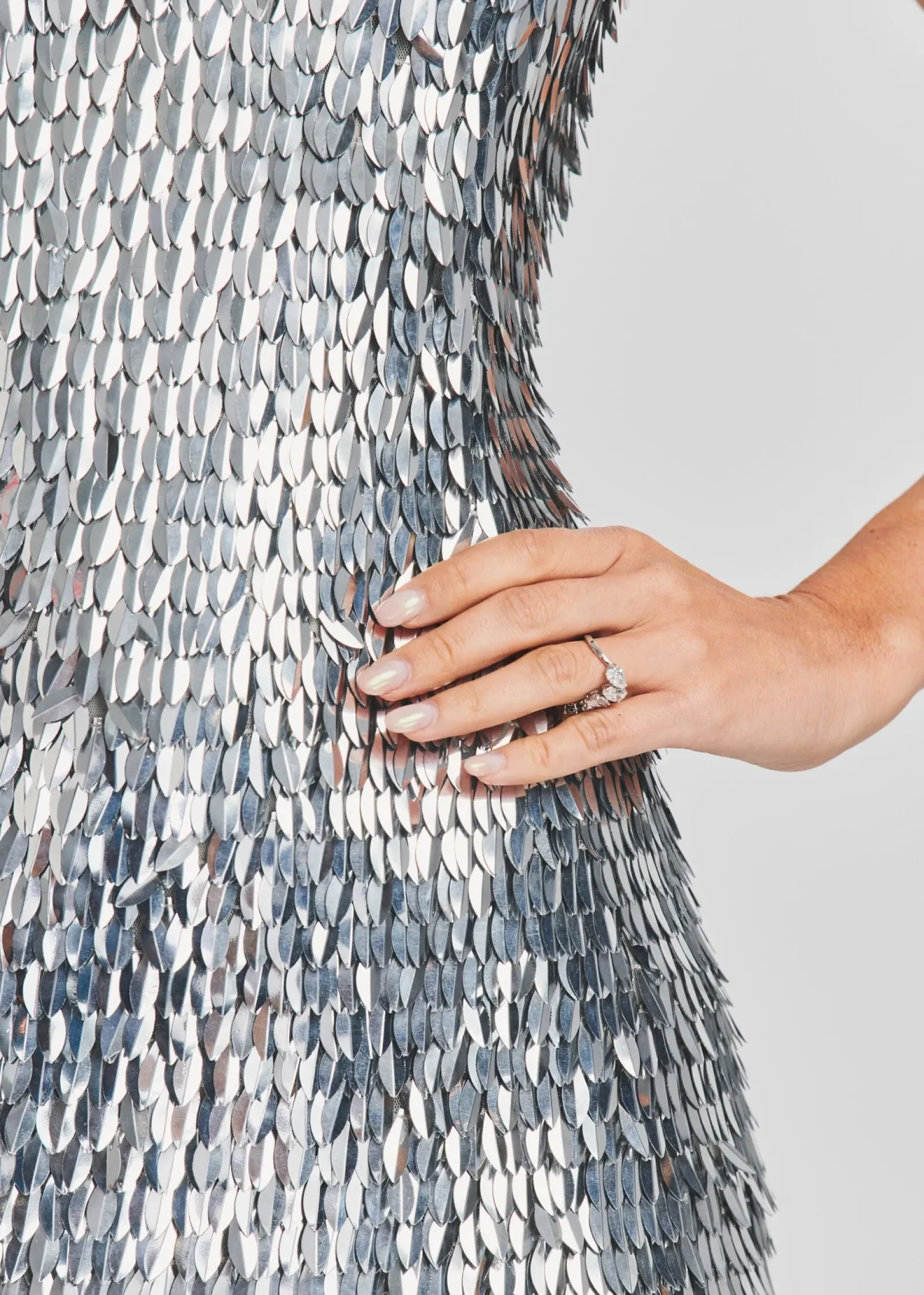 Outlet Sirena Feather Sequin Dress RETROFÊTE