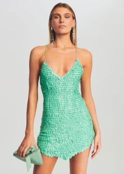 Sale Sirena Feather Sequin Dress Dresses