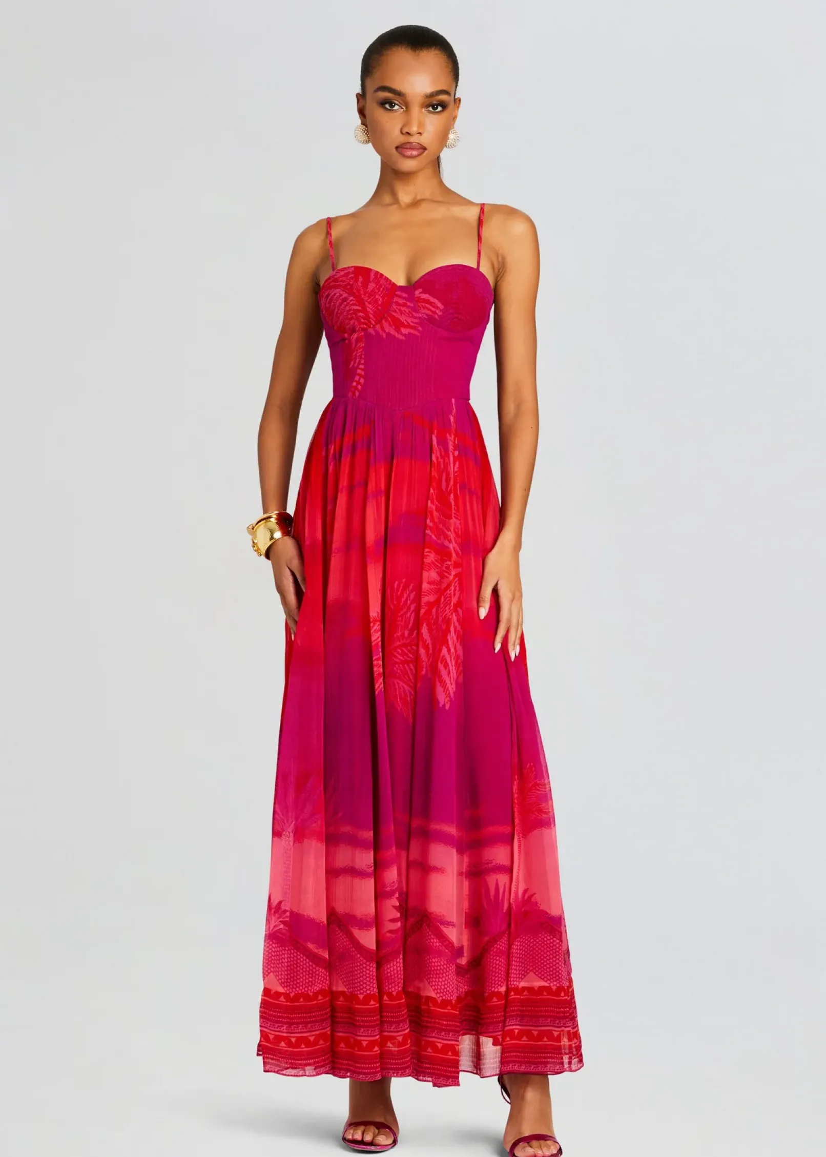 Fashion Soma Long Dress Tropical Hues