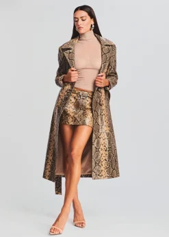 Outlet Steffan Leather Coat Men Neutral Moments