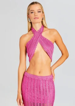 Cheap Susan Crochet Wrap Top Resort '24
