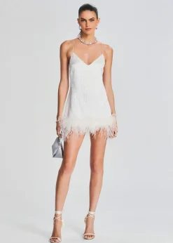 Cheap Susana Feather Dress Bachelorette Party