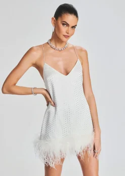 Flash Sale Susana Feather Dress Bridal Shower
