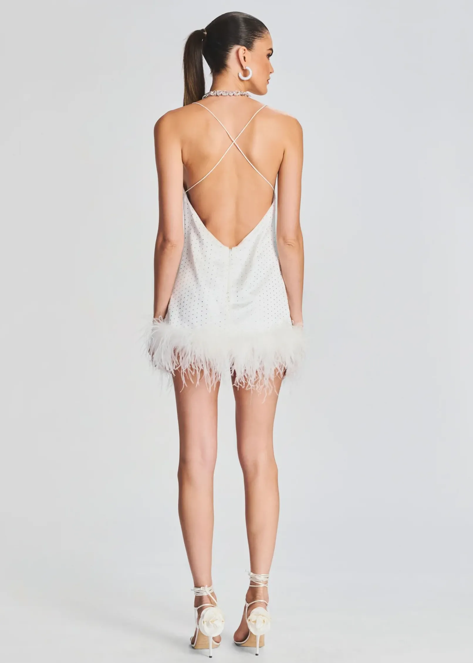 Flash Sale Susana Feather Dress Bridal Shower