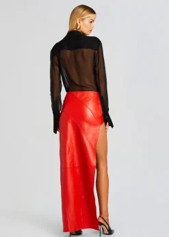 Store Tash Leather Skirt RETROFÊTE