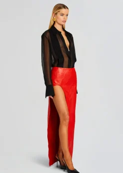 New Tash Leather Skirt Night Out