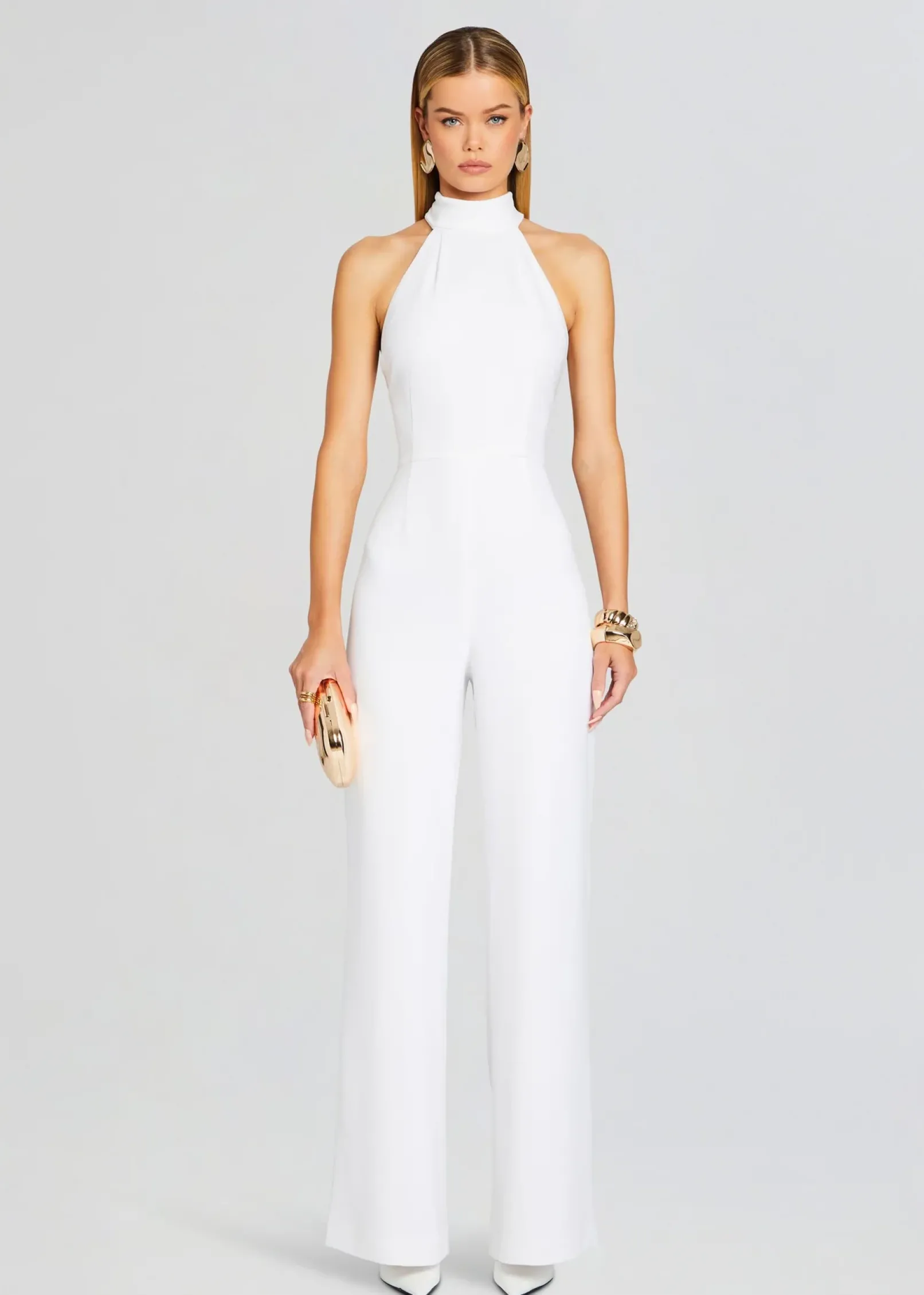 Best Sale Taylor Tie Back Jumpsuit Business Chic