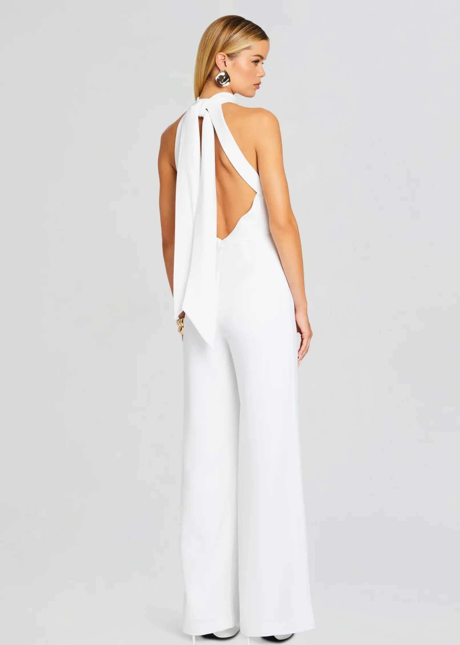 Best Taylor Tie Back Jumpsuit The Destination Bride