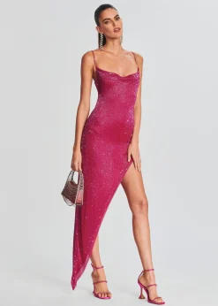 Discount Topaz Glass Beaded Dress Maxi