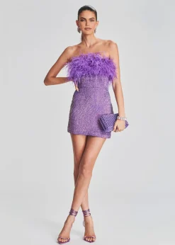 Hot Torin Sequin Feather Dress RETROFÊTE
