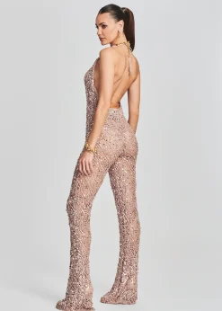 New Tosca Sequin Crochet Jumpsuit Jumpsuits