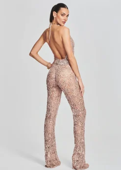 New Tosca Sequin Crochet Jumpsuit Jumpsuits