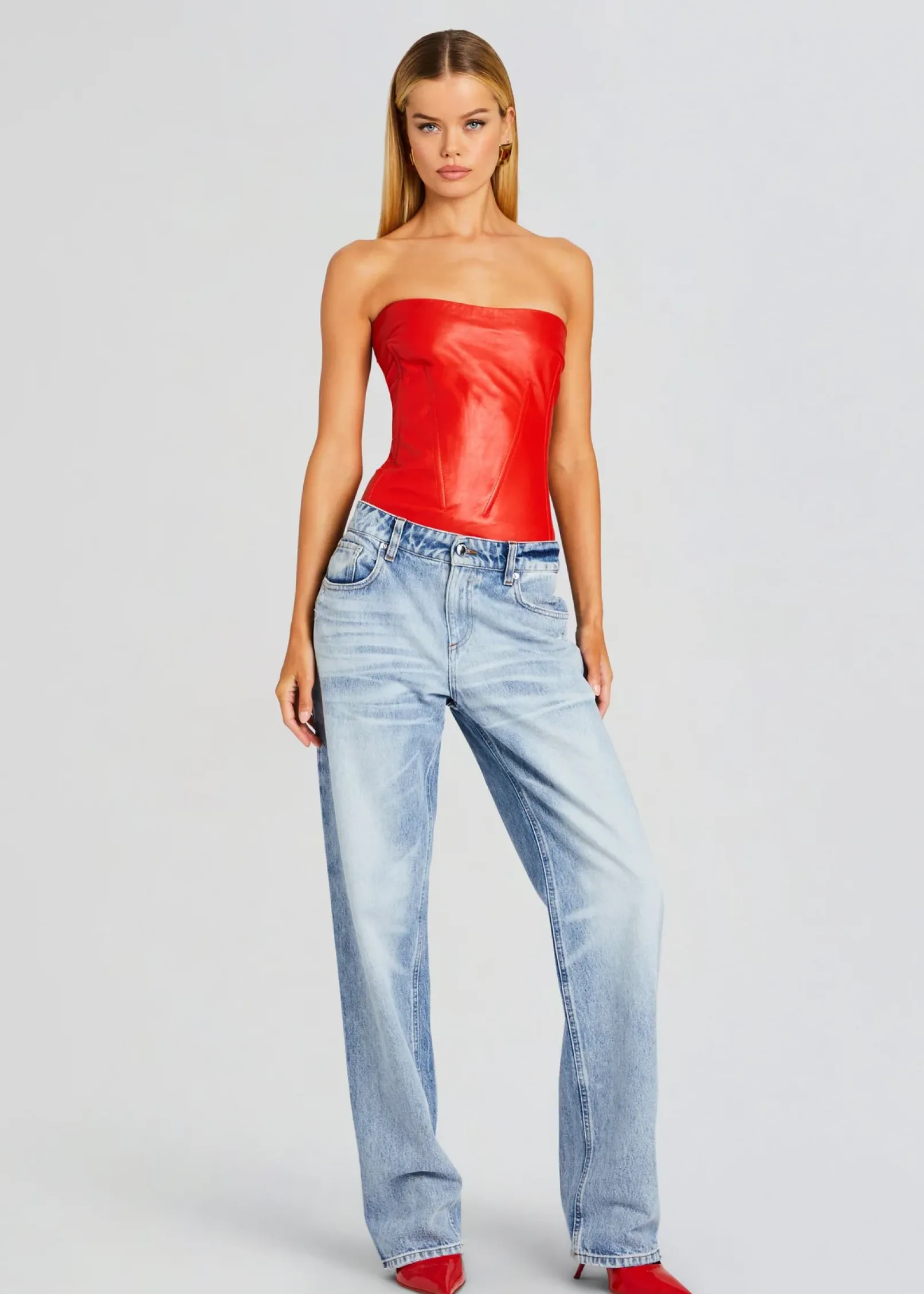 Flash Sale Veda Leather Top Night Out