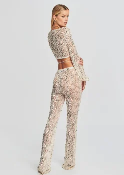 Cheap Vera Sequin Crochet Top Bachelorette Party