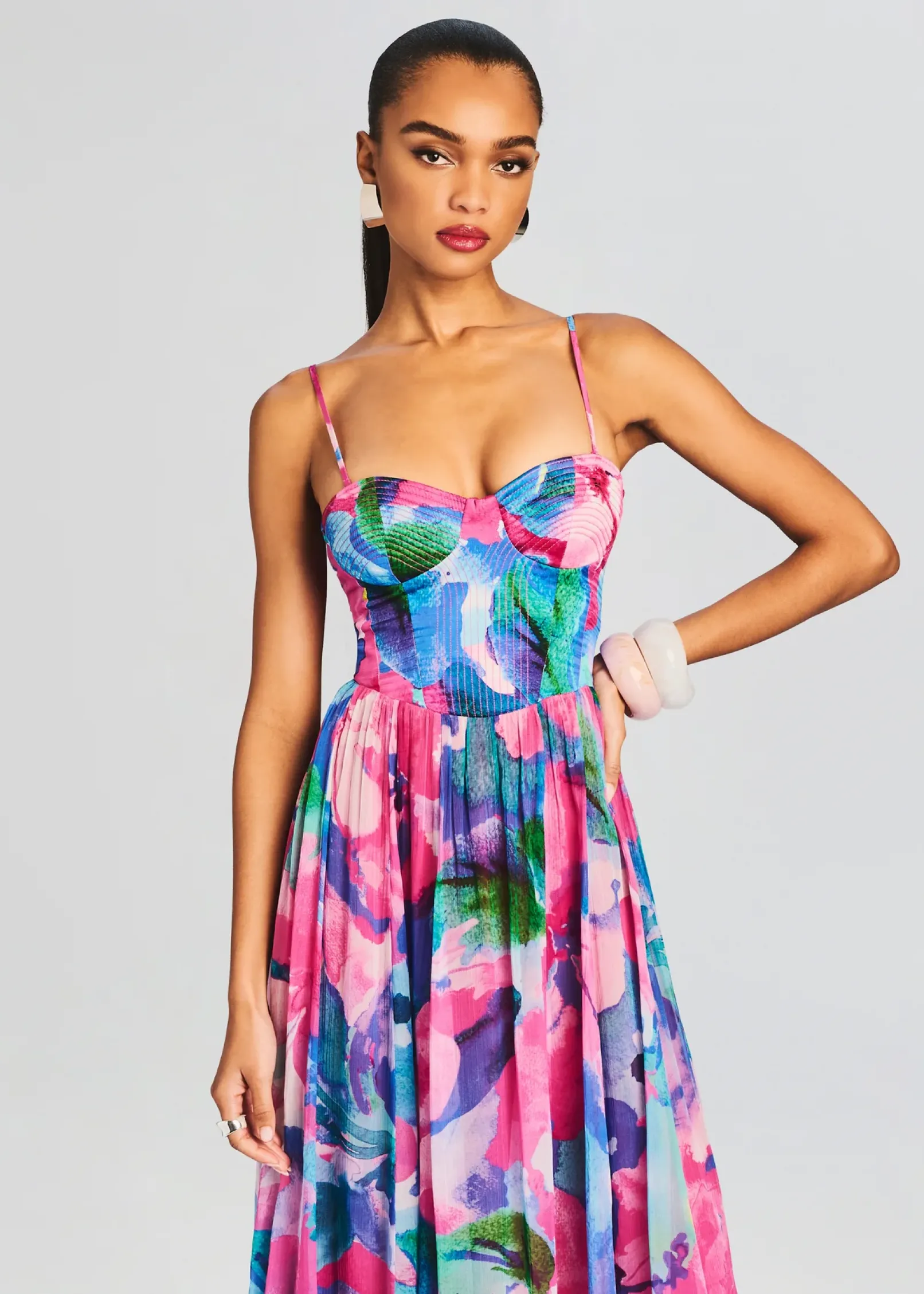 New Vesa Corset Long Dress Trending