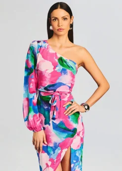 Outlet Vesa One Shoulder Midi Dress Midi