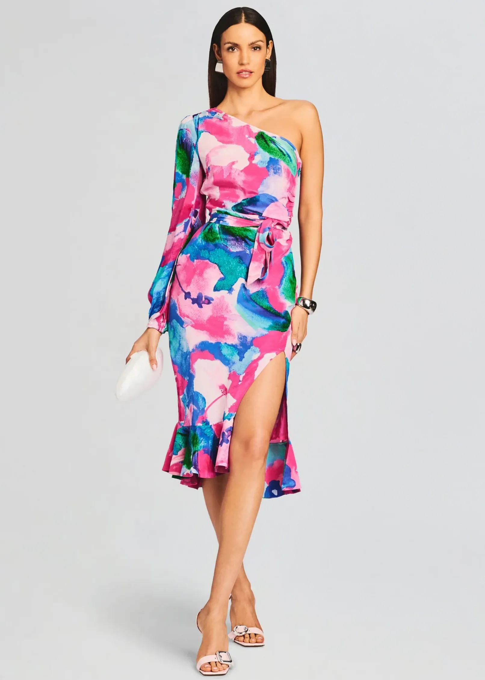 Discount Vesa One Shoulder Midi Dress Resort '24